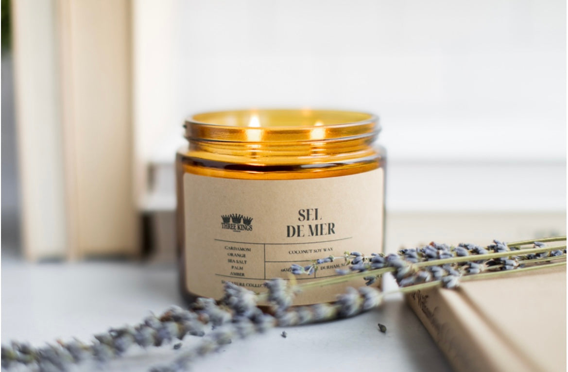 Sel de Mer Candle- Sea Salt & Cardamom Scent