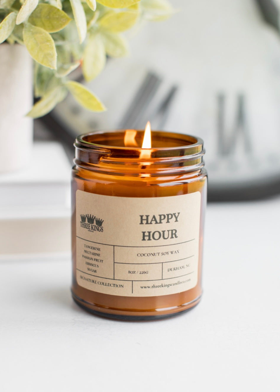 Happy Hour Candle- Citrus & Mandarin Scent