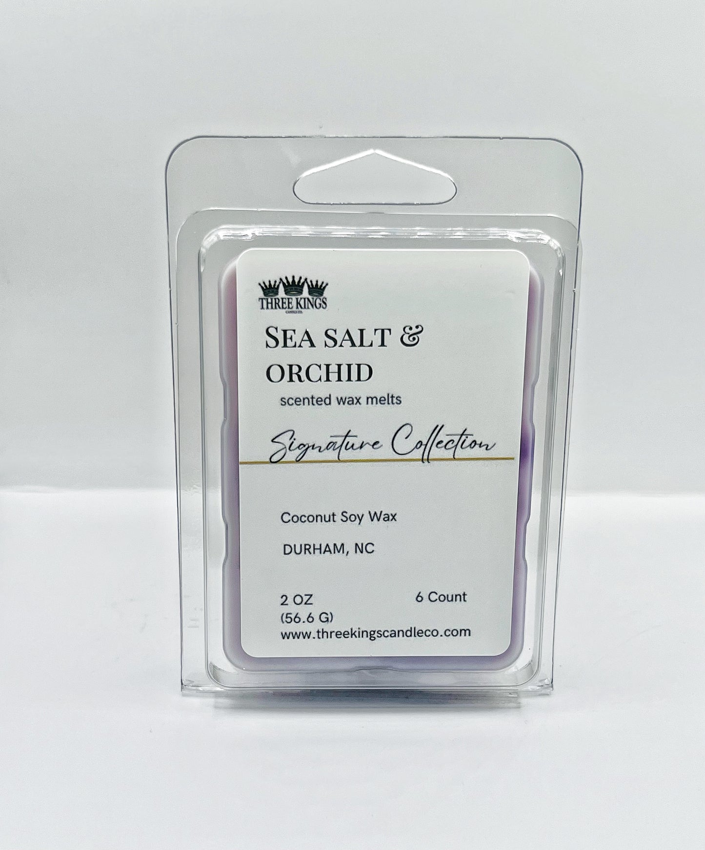 Sea Salt and Orchid Clamshell Wax Melts- Sea Salt & Floral Scent