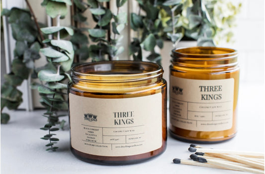 Three Kings Candle- Amber & Saffron Scent